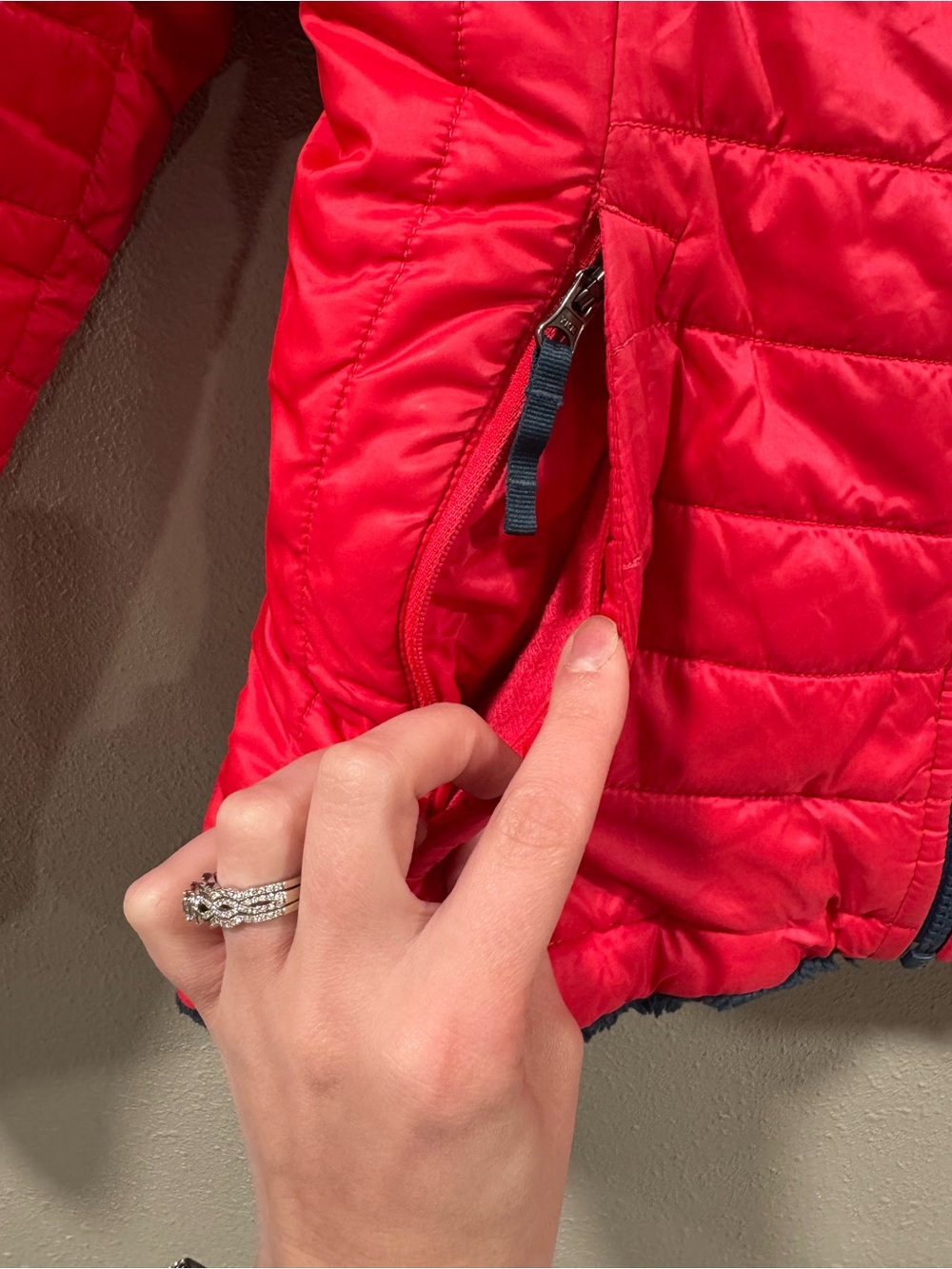 The North Face Girls Mossbud Swirl Reversible Jacket - Picture 6 of 11